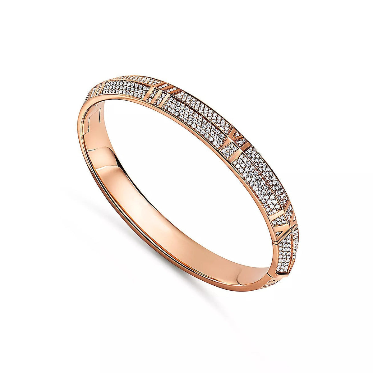 [Reverie Jewels]ATLAS X PINK GOLD DIAMOND PAVED BRACELET