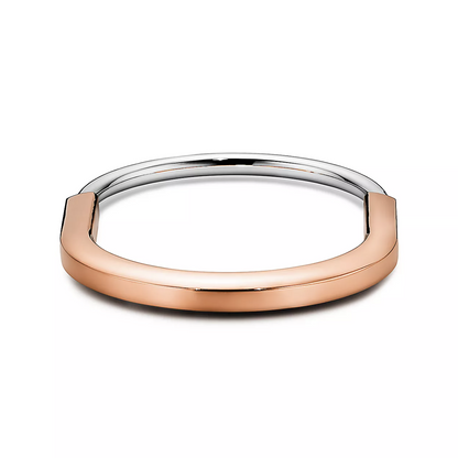 [Reverie Jewels]LOCK BRACELET ROSE AND WHITE GOLD