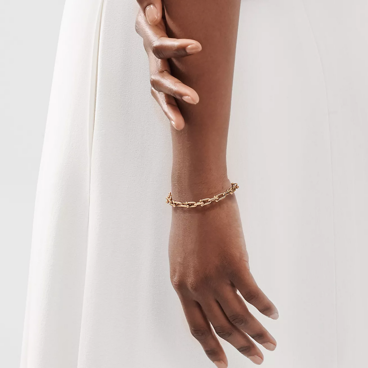 [Reverie Jewels]HARDWEAR SMALL LINK 26 MOTIF PINK GOLD BRACELET