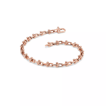 [Reverie Jewels]HARDWEAR MICRO LINK 44 MOTIF PINK GOLD BRACELET