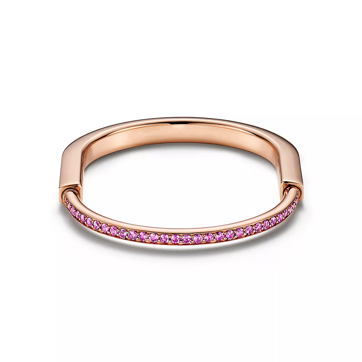 [Reverie Jewels]LOCK BRACELET ROSE DIAMOND PINK GOLD