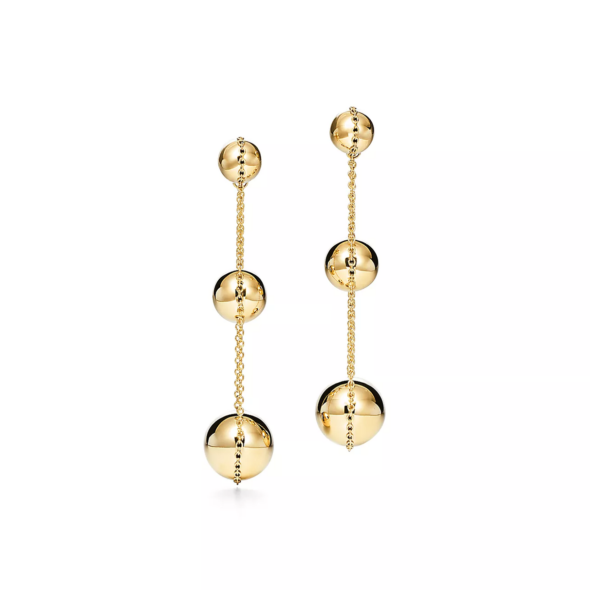 [Reverie Jewels]TRIPLE DROP GOLD EARRINGS