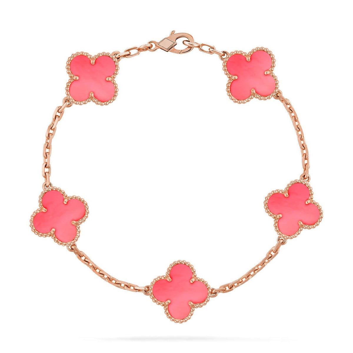 [⭐Reverie Jewels] CLOVER 5 MOTIFS  PINK MOP BRACELET COLLECTION