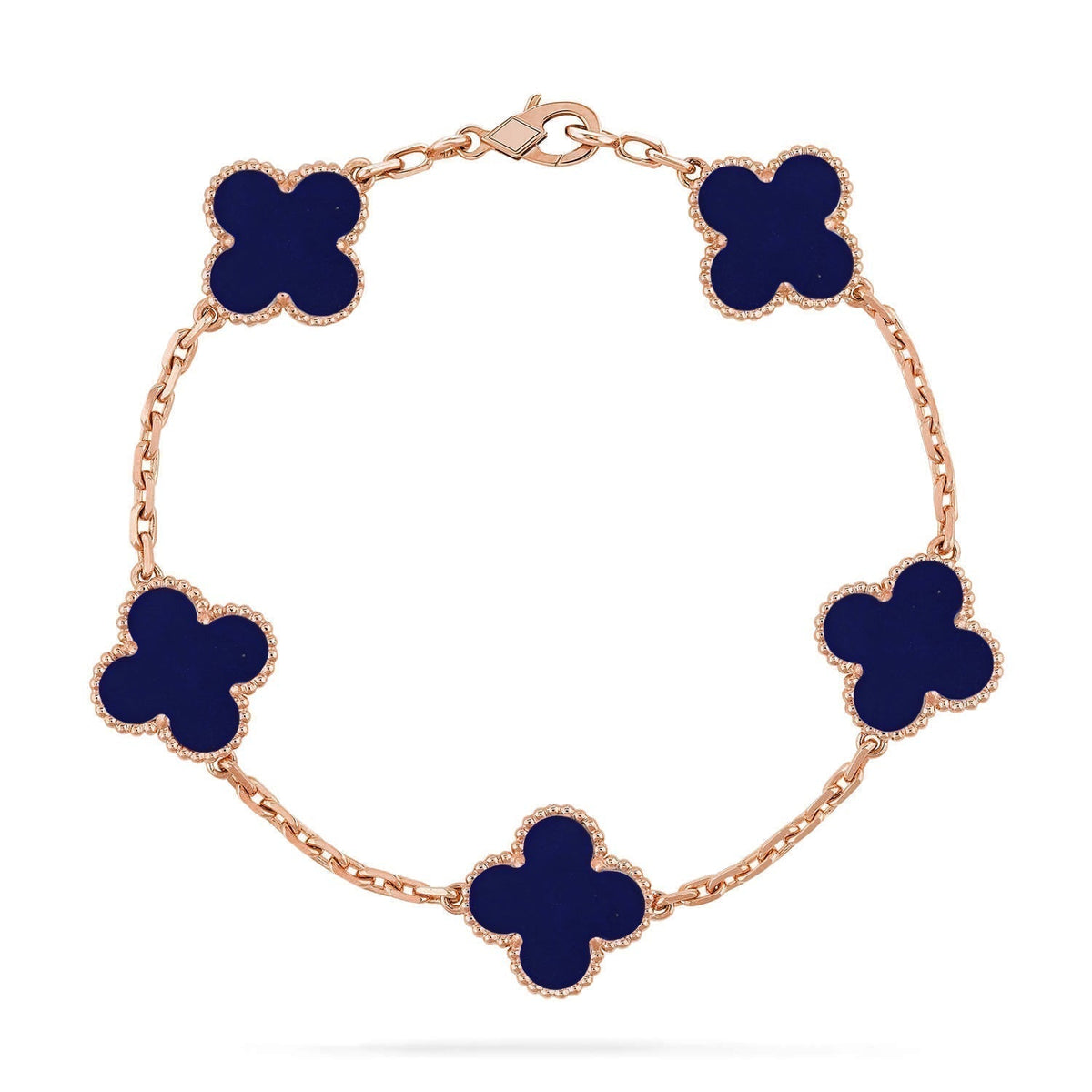 [⭐Reverie Jewels]CLOVER 5 MOTIF LAPIS LAZULI BRACELET COLLECTION
