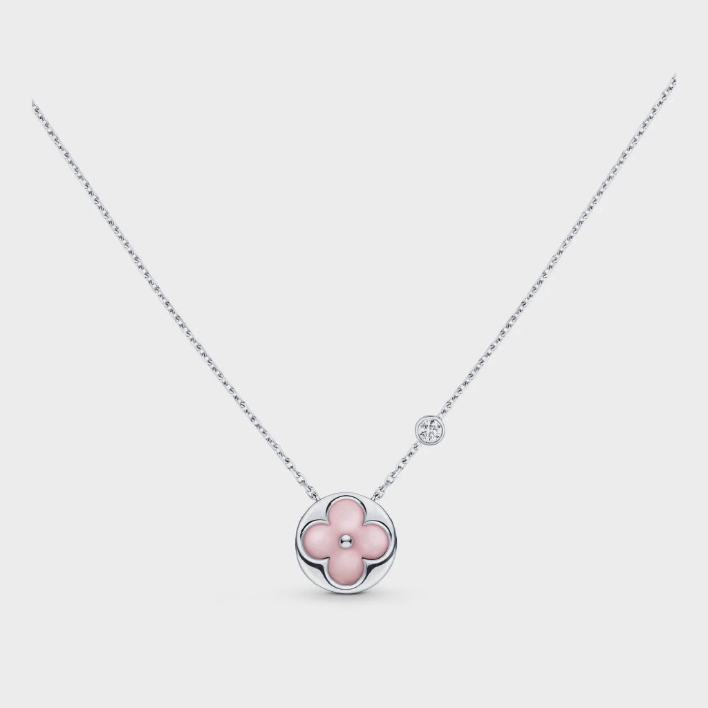 [⭐Reverie Jewels]SUN MOTIF PINK MOP SILVER BRACELET