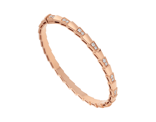 [⭐Reverie Jewels]SERPENTI BRACELET PINK GOLD DIAMOND