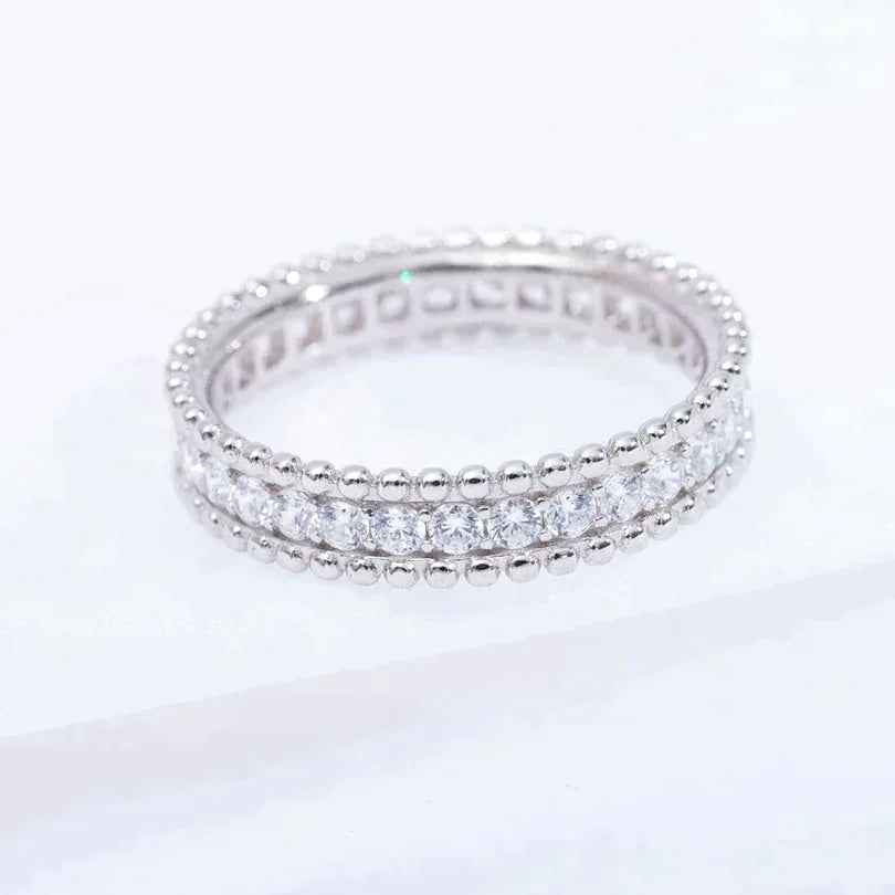 [⭐Reverie Jewels]PERLEE DIAMOND SILVER RING