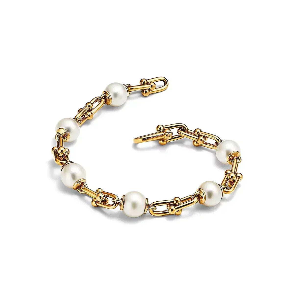 [Reverie Jewels]LINK BRACELET GOLD WITH FRESHWATER PEARLS