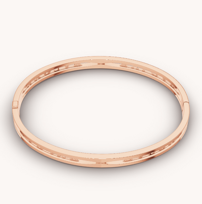 [⭐Reverie Jewels]ZERO 1 SPIRAL LOGO PINK GOLD BRACELET