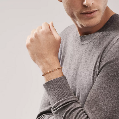 [Reverie Jewels]HARDWEAR SMALL LINK 26 MOTIF PINK GOLD BRACELET