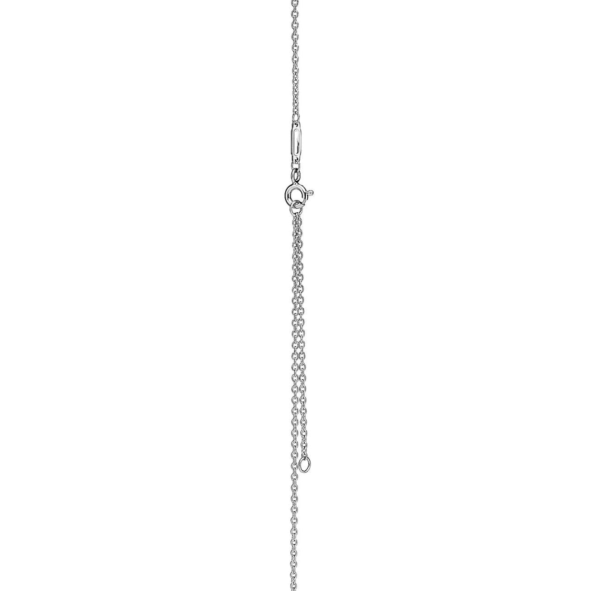 [Reverie Jewels]KNOT PENDANT SILVER DIAMOND NECKLACE