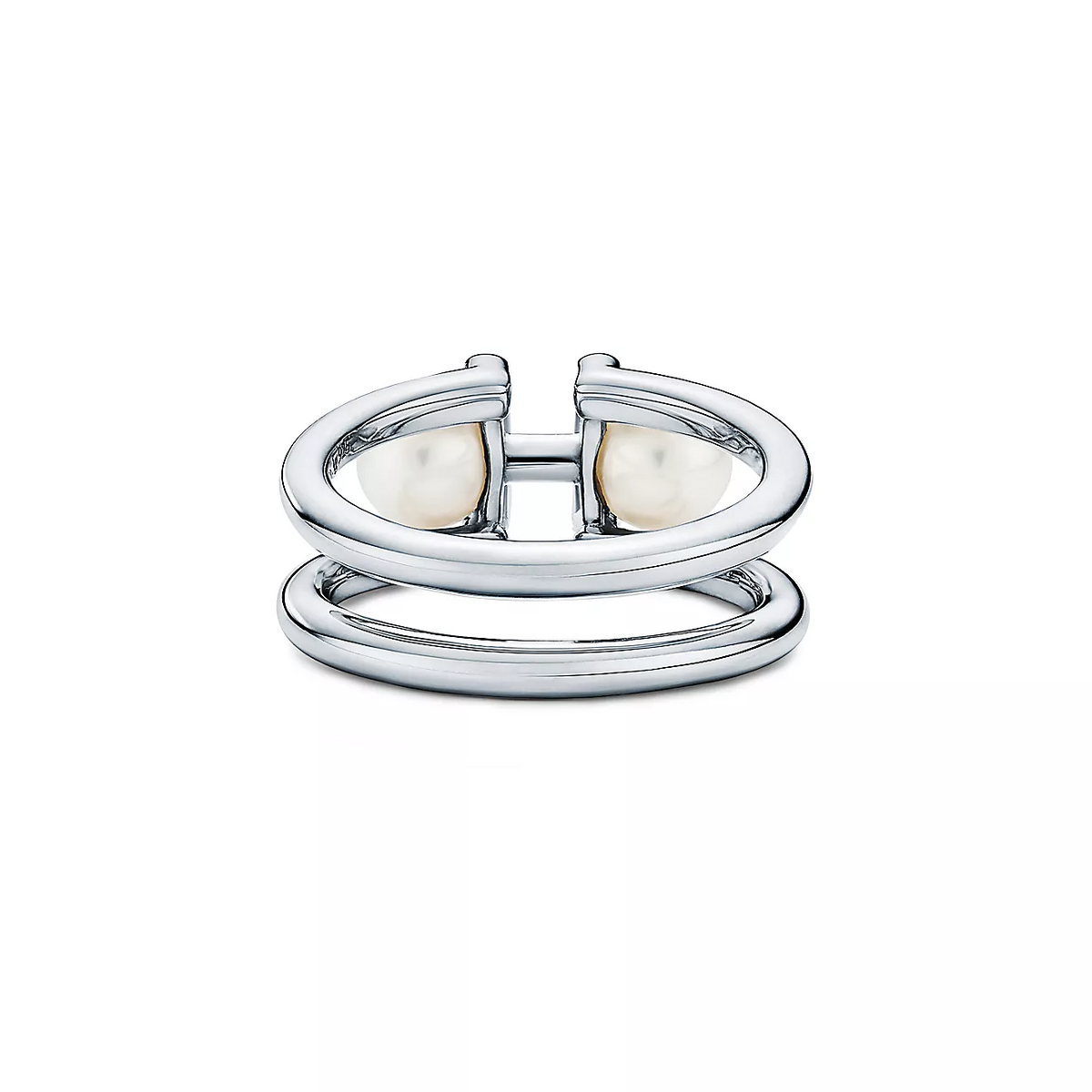 [Reverie Jewels]DOUBLE PEARL SILVER RING
