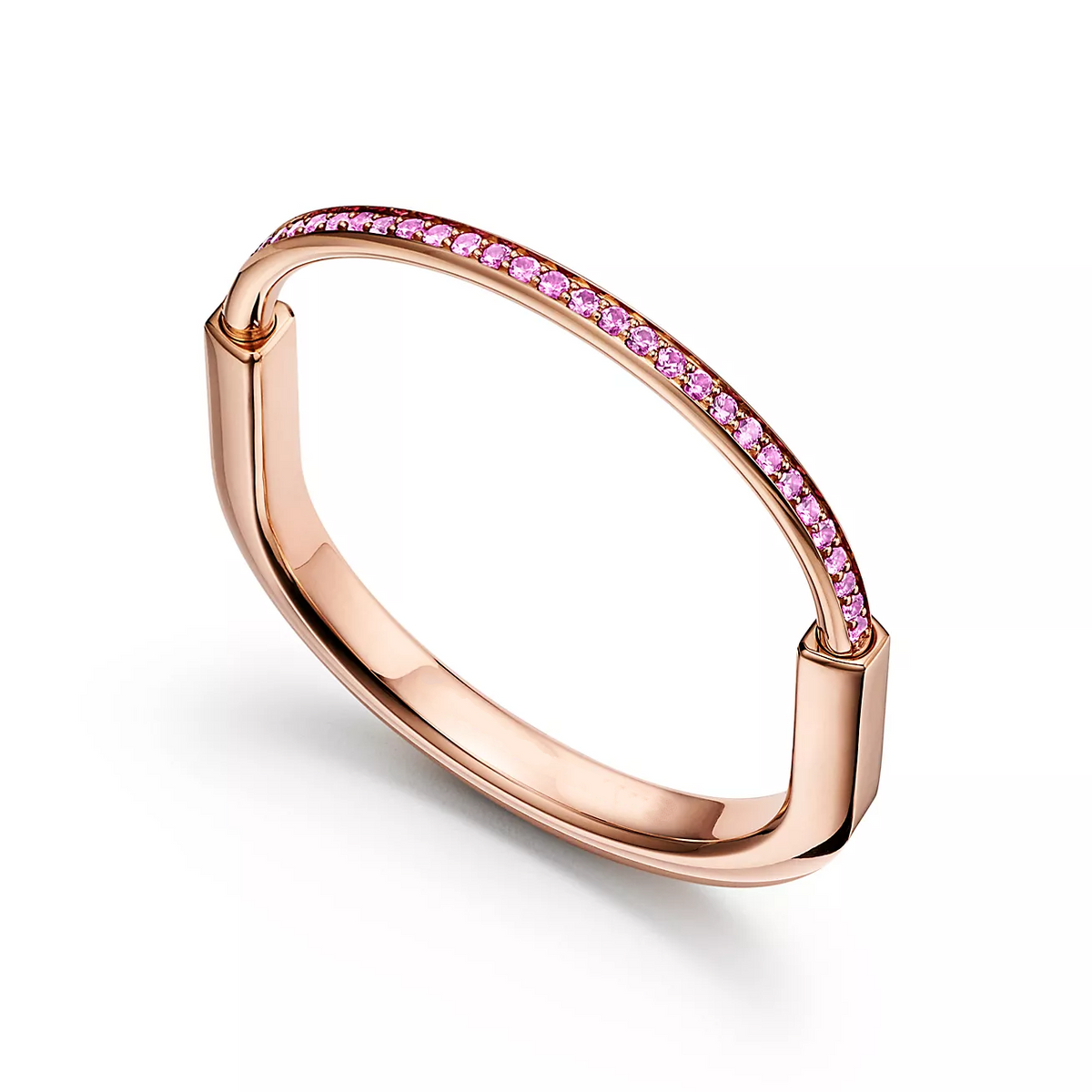 [Reverie Jewels]LOCK BRACELET ROSE DIAMOND PINK GOLD