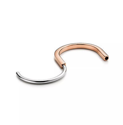 [Reverie Jewels]LOCK BRACELET ROSE AND WHITE GOLD