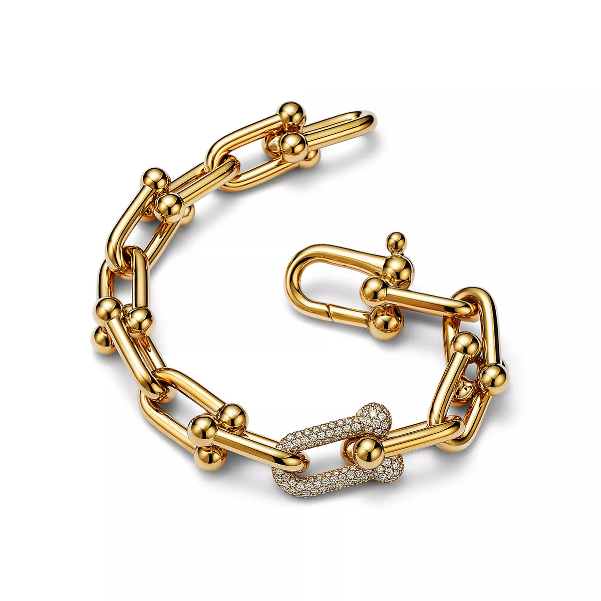 [Reverie Jewels]HARDWEAR LARGE LINK GOLD DIAMOND BRACELET