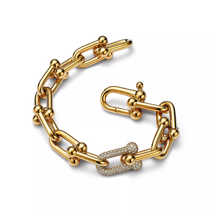 [Reverie Jewels]HARDWEAR LARGE LINK GOLD DIAMOND BRACELET