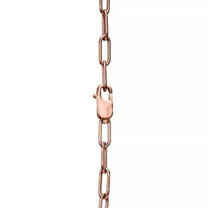 [Reverie Jewels]LOCK SMALL PENDANT PINK DIAMOND PINK GOLD NECKLACE