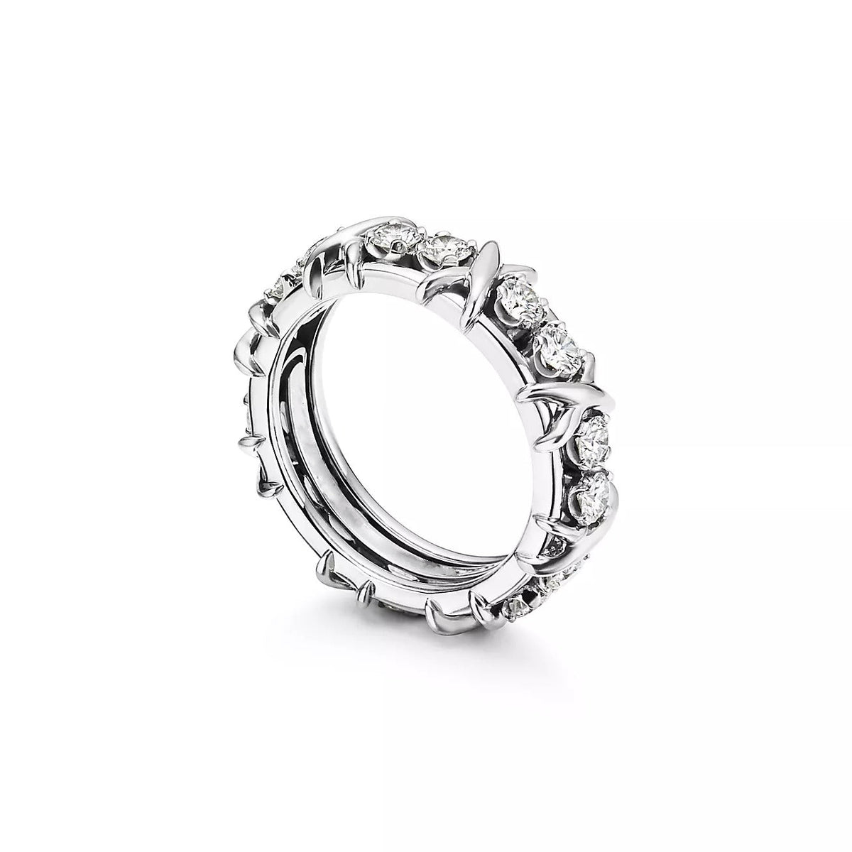 [Reverie Jewels]SIXTEEN STONE SILVER RING