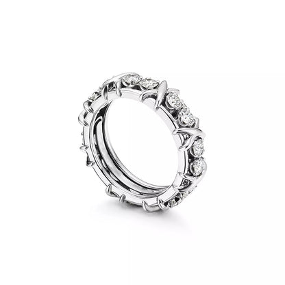 [Reverie Jewels]SIXTEEN STONE SILVER RING