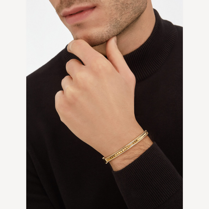 [⭐Reverie Jewels]ZERO 1 SPIRAL AND PAVED DIAMOND GOLD BRACELET