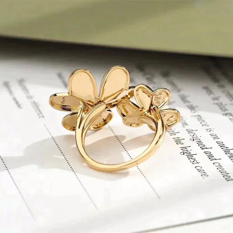 [⭐Reverie Jewels]CLOVER COMOS GOLD DIAMOND RING