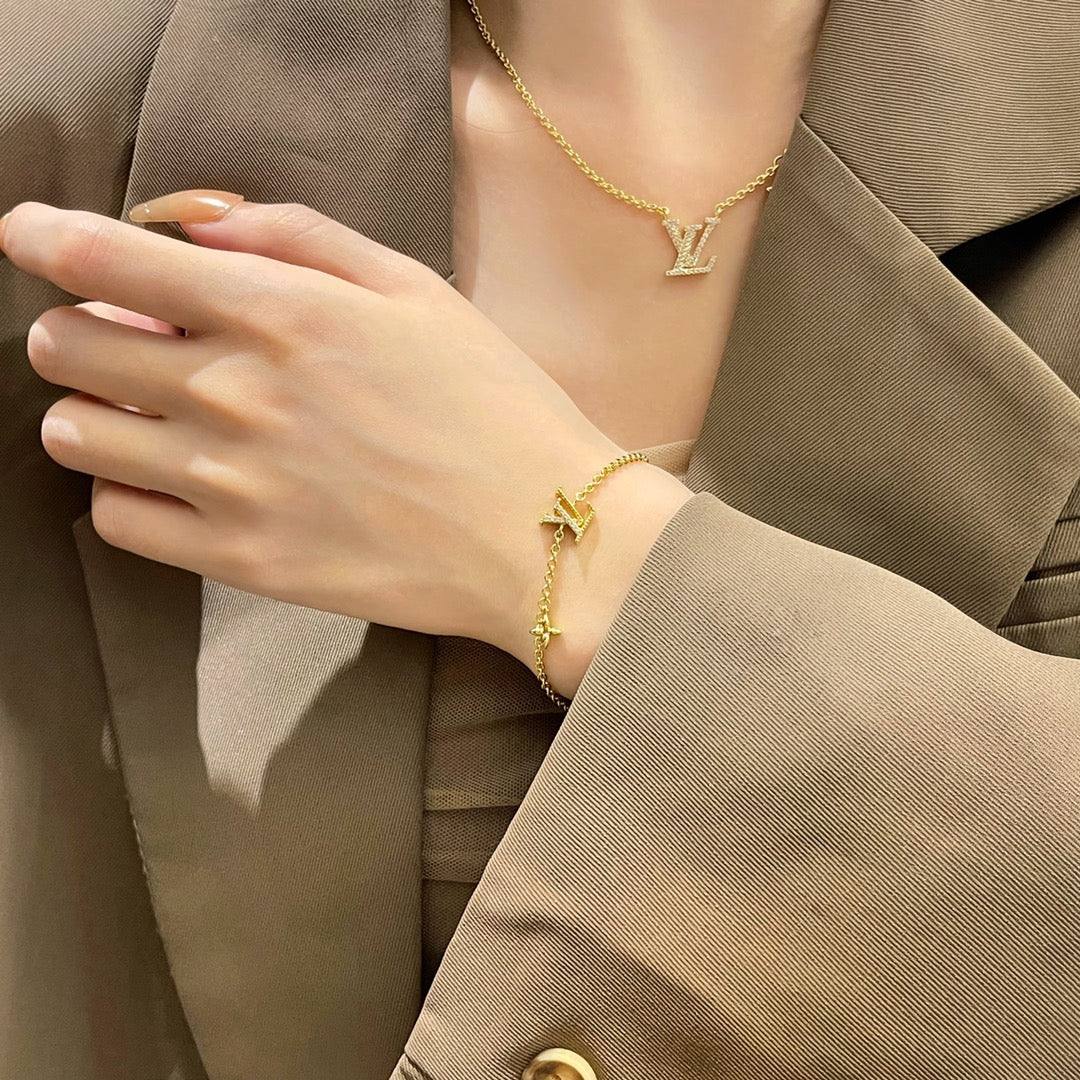 [⭐Reverie Jewels]LOGO STAR MOTIF GOLD BRACELET