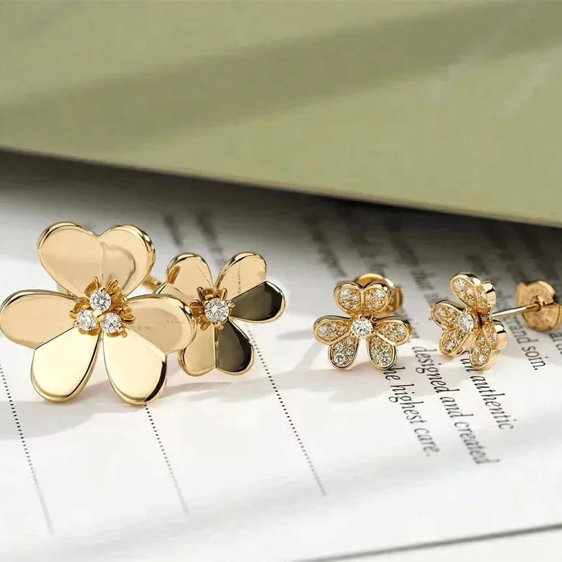 [⭐Reverie Jewels]CLOVER COMOS GOLD DIAMOND RING