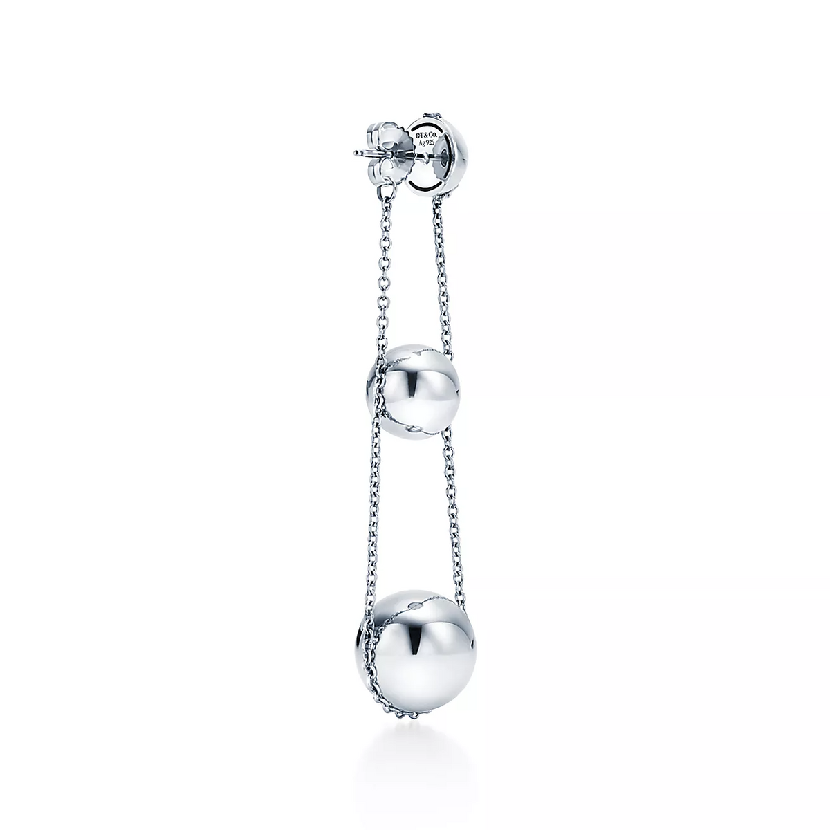 [Reverie Jewels]TRIPLE DROP SILVER EARRINGS