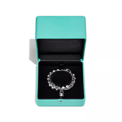 [Reverie Jewels]PEARL LOCK SILVER BRACELET