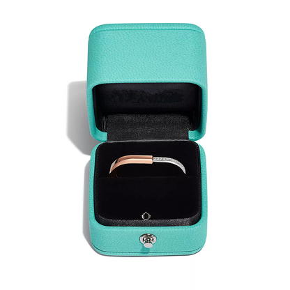 [Reverie Jewels]LOCK RING TOW-FINGER ROSE AND WHITE GOLD DIAMONDS