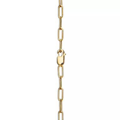 [Reverie Jewels]LOCK NECKLACE MEDIUM PENDANT GOLD PAVED DIAMONDS
