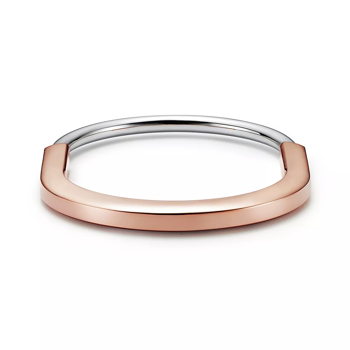 [Reverie Jewels]LOCK BRACELET ROSE AND WHITE GOLD DIAMOND
