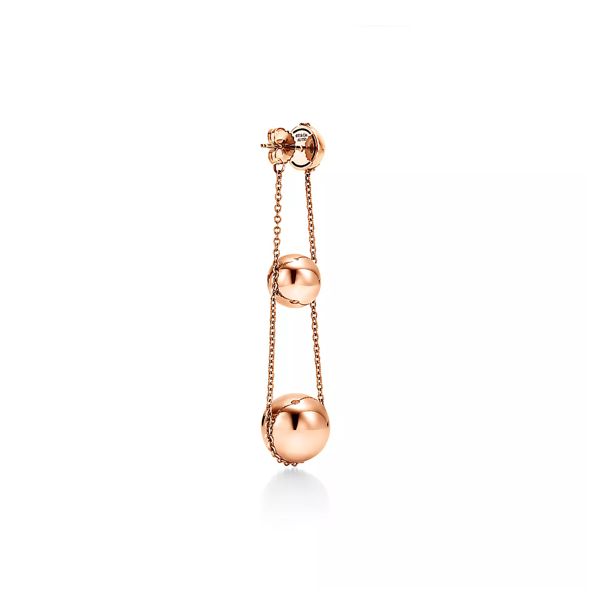 [Reverie Jewels]TRIPLE DROP PINK GOLD EARRINGS