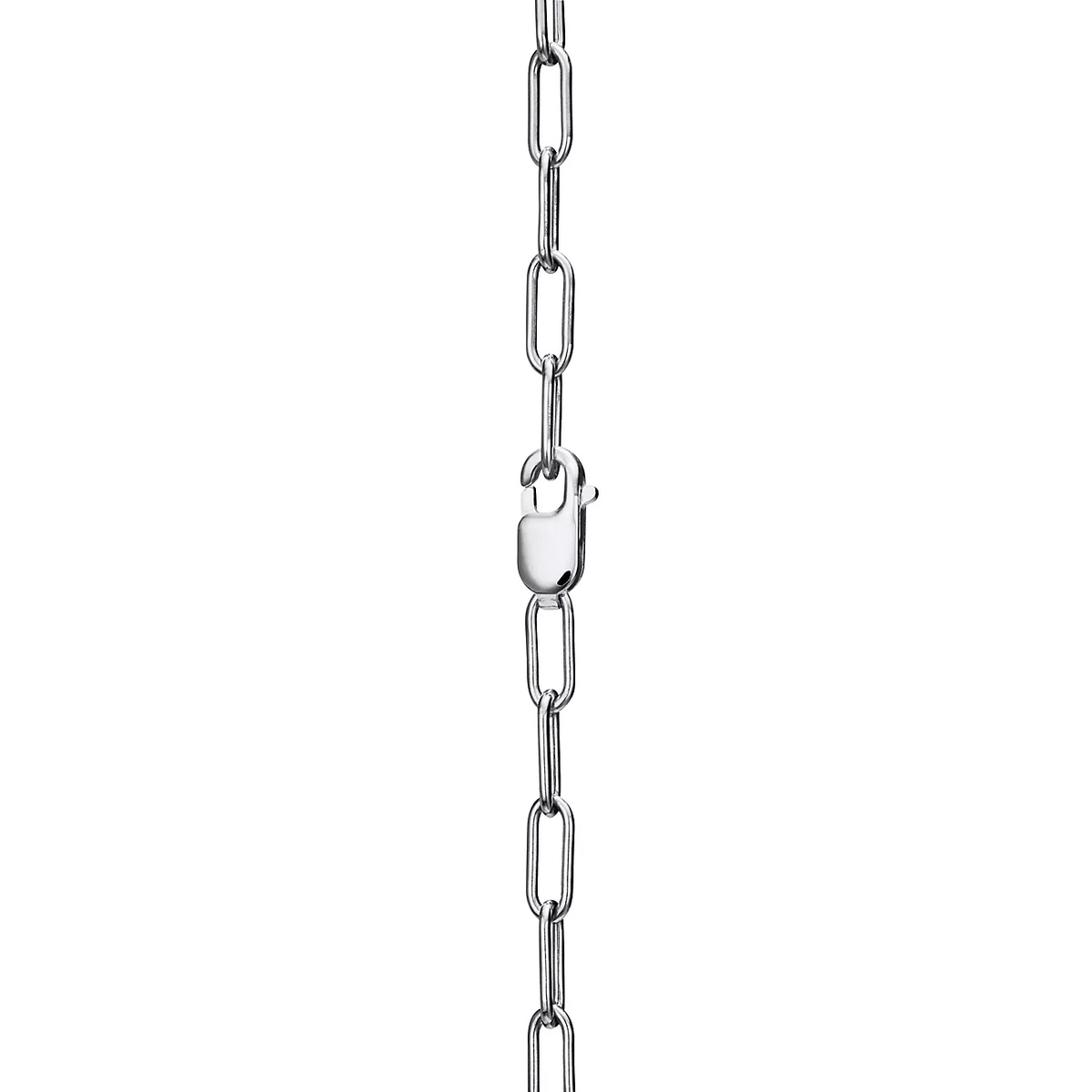 [Reverie Jewels]LOCK NECKLACE MEDIUM PENDANT SILVER PAVED DIAMONDS