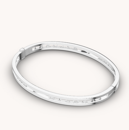 [⭐Reverie Jewels]ZERO 1 SPIRAL LOGO SILVER BRACELET