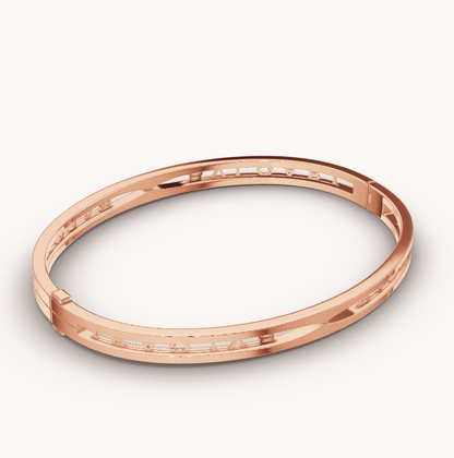[⭐Reverie Jewels]ZERO 1 SPIRAL LOGO PINK GOLD BRACELET