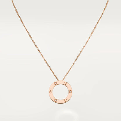 [⭐Reverie Jewels]LOVE NECKLACE 16MM 3 DIAMONDS
