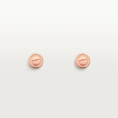[⭐Reverie Jewels]LOVE EARRINGS PINK GOLD 10MM