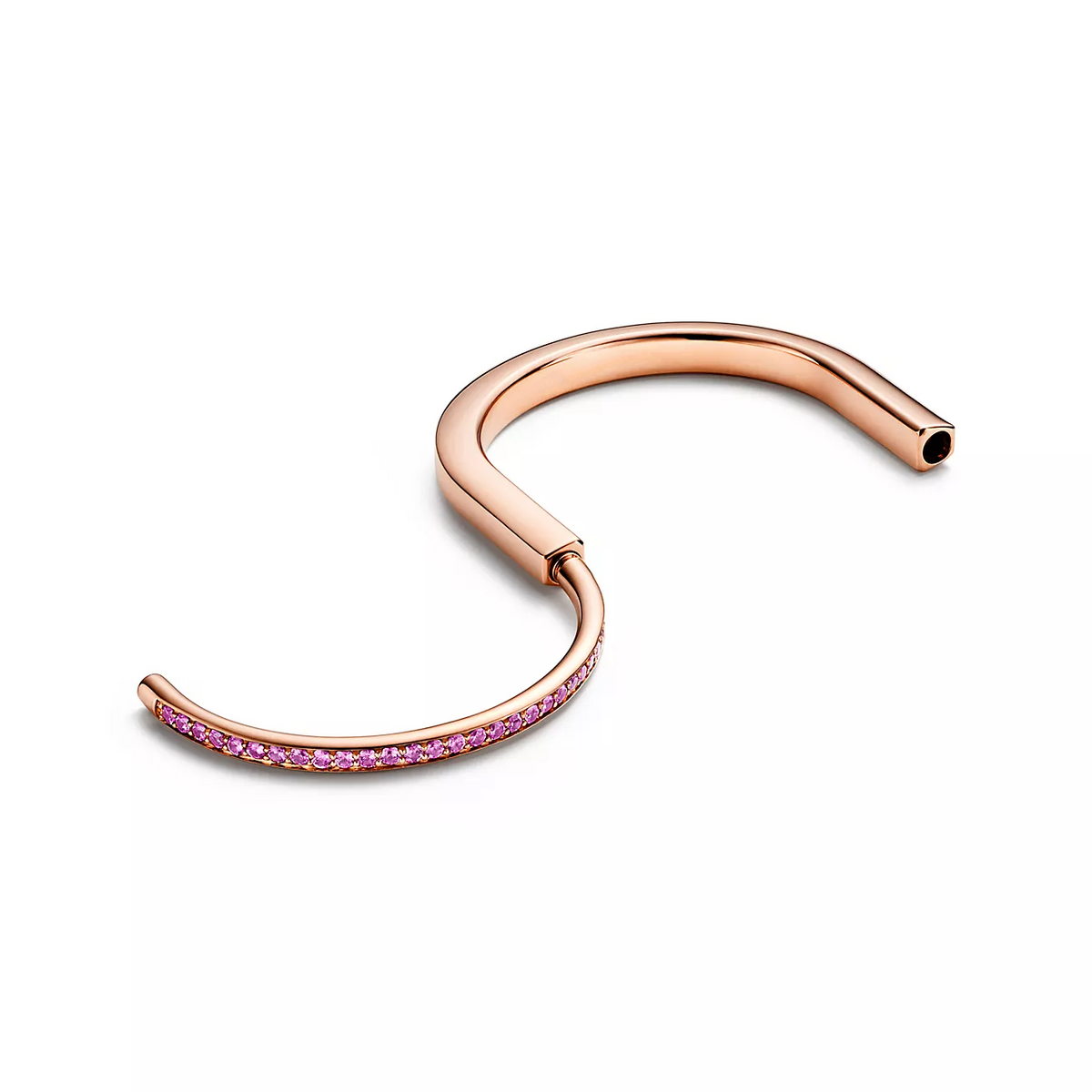 [Reverie Jewels]LOCK BRACELET ROSE DIAMOND PINK GOLD