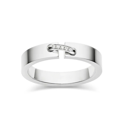 [⭐Reverie Jewels]ALLIANCE LIENS VIDENCE DIAMOND 4MM RING