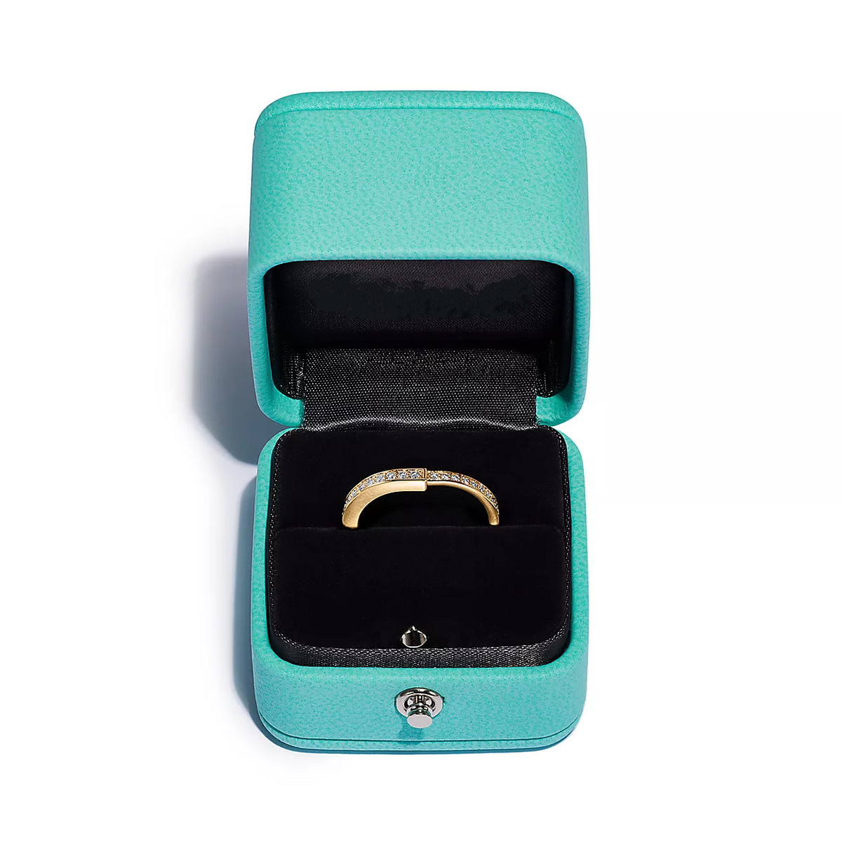 [Reverie Jewels]LOCK RING GOLD DIAMOND PAVED