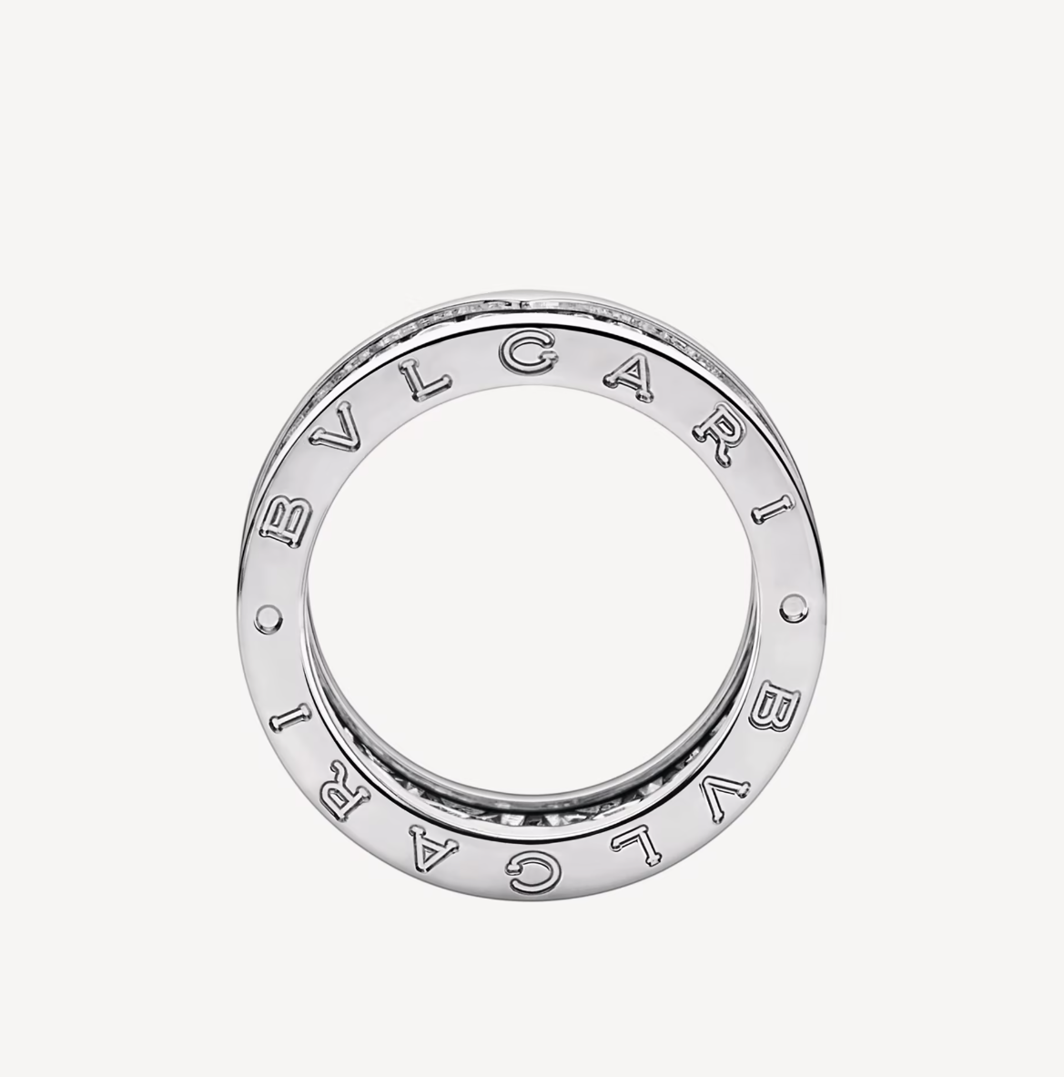[⭐Reverie Jewels]ZERO 1 WITH PAVED DIAMONDS ON THE SPIRAL RING
