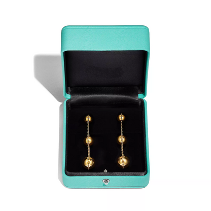 [Reverie Jewels]TRIPLE DROP GOLD EARRINGS
