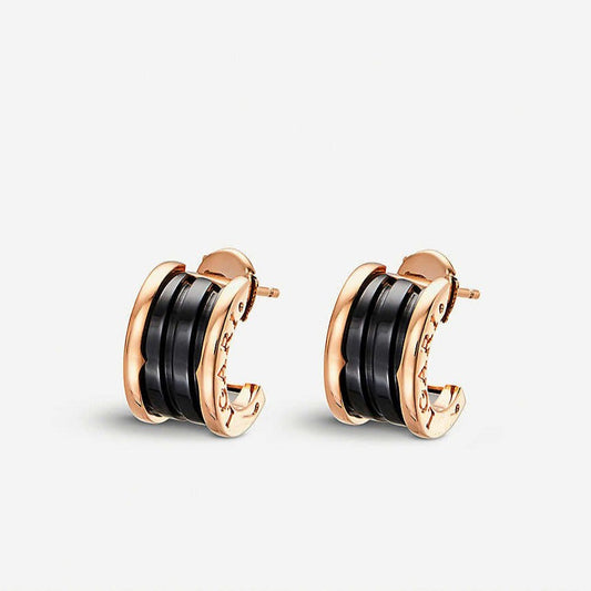[⭐Reverie Jewels]ZERO 1 PINK GOLD CERAMIC EARRINGS