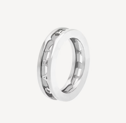 [⭐Reverie Jewels]ZERO 1 ONE-BAND WITH OPENWORK LOGO SPIRAL RING