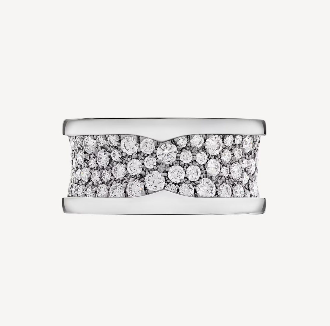[⭐Reverie Jewels]ZERO 1 WITH PAVED DIAMONDS ON THE SPIRAL RING