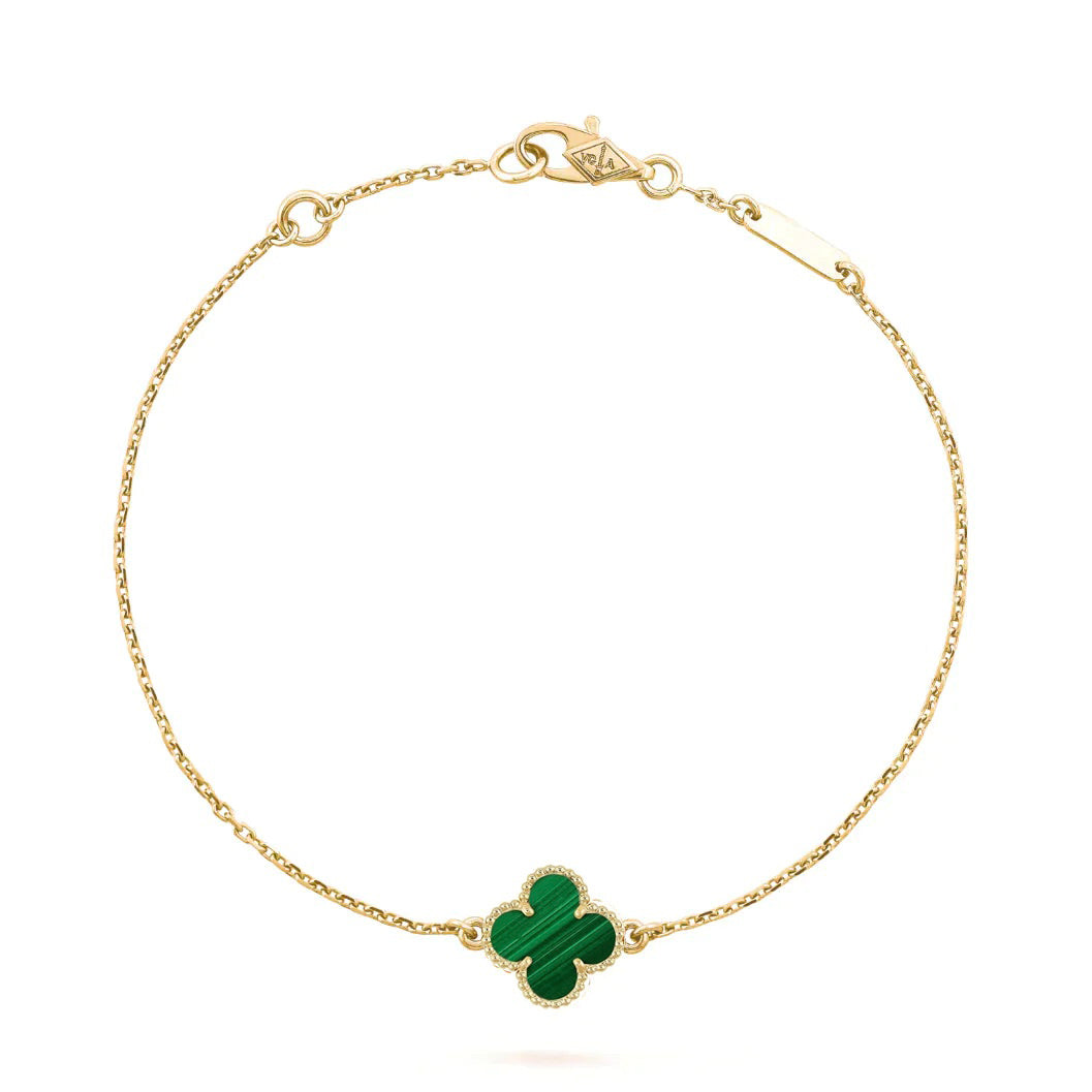 [⭐Reverie Jewels]CLOVER BRACELET MALACHITE 1 MOTIF