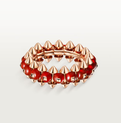 [⭐Reverie Jewels]CLASH ELEGANT ROSE GOLD RING FEATURING NATURAL AGATE