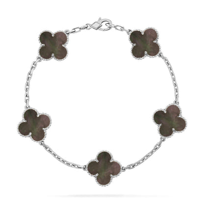 [⭐Reverie Jewels] CLOVER 5 MOTIF GRAY MOP BRACELET COLLECTION