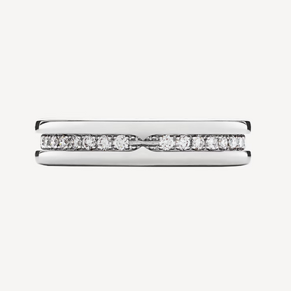 [⭐Reverie Jewels]ZERO 1 ONE-BAND PAVED DIAMONDS ON THE SPIRAL RING